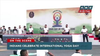 LOOK: Indians mark International Yoga Day on aircraft carriers, trains, swimming pools! | ANC