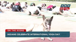 LOOK: Indians mark International Yoga Day on aircraft carriers, trains, swimming pools! | ANC