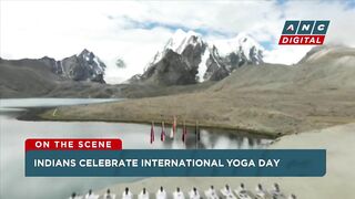 LOOK: Indians mark International Yoga Day on aircraft carriers, trains, swimming pools! | ANC