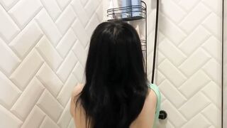 Dry Vs Wet Try On haul See through Try On Haul Shower with me720P HD 1