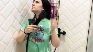 Dry Vs Wet Try On haul See through Try On Haul Shower with me720P HD 1