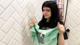 Dry Vs Wet Try On haul See through Try On Haul Shower with me720P HD 1