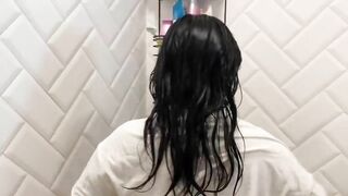 Dry Vs Wet Try On haul See through Try On Haul Shower with me720P HD 1