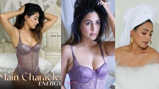 Hina Khan's super hot lingerie photoshoot video and behind the scenes