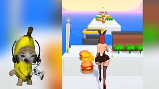 Banana cat Vs Happy Cat Twerk Race 3D Funny Game