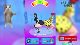 Banana cat Vs Happy Cat Twerk Race 3D Funny Game