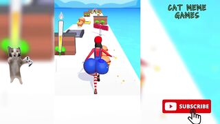 Banana cat Vs Happy Cat Twerk Race 3D Funny Game