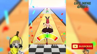 Banana cat Vs Happy Cat Twerk Race 3D Funny Game