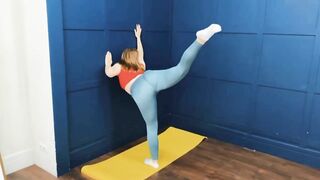 Gymnastics and stretching.contortion challenge and handstand #contortion #split #yoga