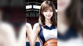 AI ART LOOKBOOK: 란제리 섹시 룩북 Pretty Girl Basketball Player Uniform Skirt Bikini #AiArtSexyGirl