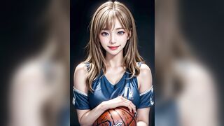 AI ART LOOKBOOK: 란제리 섹시 룩북 Pretty Girl Basketball Player Uniform Skirt Bikini #AiArtSexyGirl