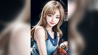 AI ART LOOKBOOK: 란제리 섹시 룩북 Pretty Girl Basketball Player Uniform Skirt Bikini #AiArtSexyGirl