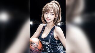 AI ART LOOKBOOK: 란제리 섹시 룩북 Pretty Girl Basketball Player Uniform Skirt Bikini #AiArtSexyGirl