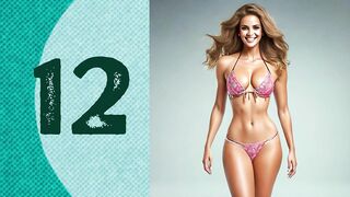 Top 20 Sexiest Women in Bikinis in AI World | Realistic Photos of Female Models