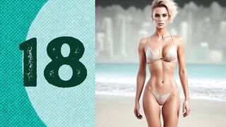 Top 20 Sexiest Women in Bikinis in AI World | Realistic Photos of Female Models