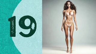 Top 20 Sexiest Women in Bikinis in AI World | Realistic Photos of Female Models