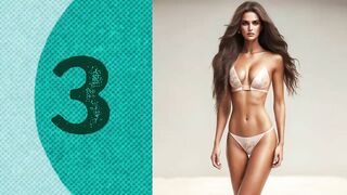 Top 20 Sexiest Women in Bikinis in AI World | Realistic Photos of Female Models