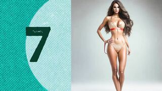 Top 20 Sexiest Women in Bikinis in AI World | Realistic Photos of Female Models