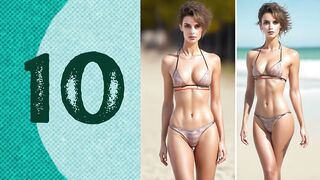 Top 20 Sexiest Women in Bikinis in AI World | Realistic Photos of Female Models