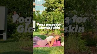 How to: yoga poses for glowing skin #yoga #yogaasana #yogaforbeginners #yogaforeveryone