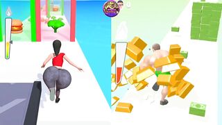 Twerk Race 3D vs Muscle Rush 3D - Satisfying Mobile Games (New Update)