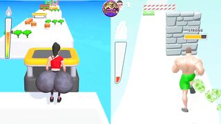 Twerk Race 3D vs Muscle Rush 3D - Satisfying Mobile Games (New Update)