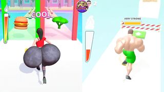 Twerk Race 3D vs Muscle Rush 3D - Satisfying Mobile Games (New Update)