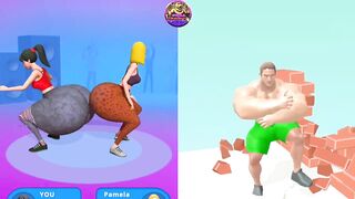 Twerk Race 3D vs Muscle Rush 3D - Satisfying Mobile Games (New Update)