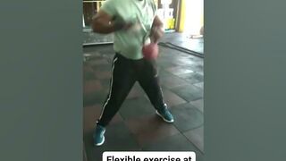 flexible exercise at gym