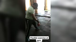 flexible exercise at gym