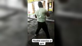 flexible exercise at gym