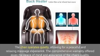 MassaMAX 2022 Massage Chair Recliner, Zero Gravity Full Body Yoga Stretching with Intelligent A...