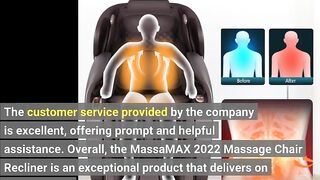 MassaMAX 2022 Massage Chair Recliner, Zero Gravity Full Body Yoga Stretching with Intelligent A...