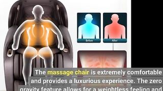 MassaMAX 2022 Massage Chair Recliner, Zero Gravity Full Body Yoga Stretching with Intelligent A...