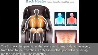 MassaMAX 2022 Massage Chair Recliner, Zero Gravity Full Body Yoga Stretching with Intelligent A...