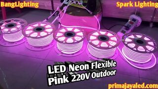 LED Neon Flexible Pink 220V Outdoor