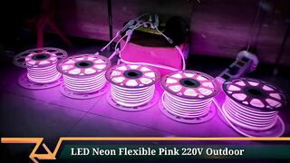 LED Neon Flexible Pink 220V Outdoor