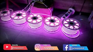 LED Neon Flexible Pink 220V Outdoor