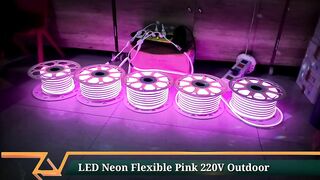 LED Neon Flexible Pink 220V Outdoor