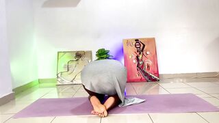 Yoga flow stretching for muscle relaxation