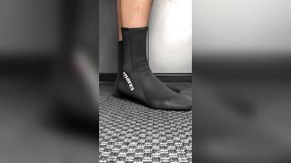 Mares Neoprene Diving Socks Try On Haul | Men Try Footwear! #fyp #shorts #mentry #footwear #tryon