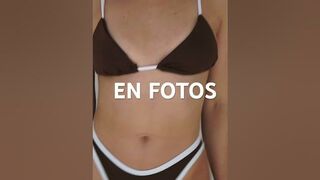 En fotos con los bikinis basicos