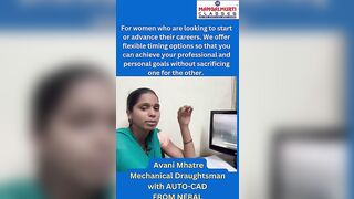 Mechanical draftsman course along with Auto CAD, Flexible timings for women #mangalmurticlasses