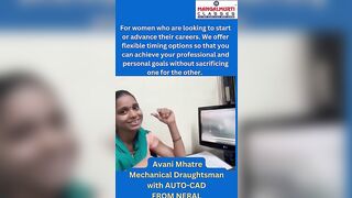 Mechanical draftsman course along with Auto CAD, Flexible timings for women #mangalmurticlasses