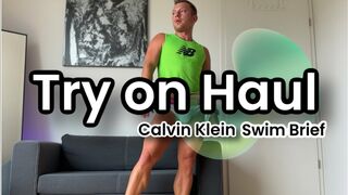 Unboxing. ????Try on Haul???? Calvin Klein Swim Briefs - Pride. This is Love. Classic White. 4K