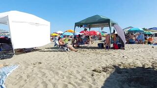 ???????? ????️☀️ ????️ HOT DAY in Spain | Alecante Beach | Walking tour | Spain Beach walk Bikini Paradise