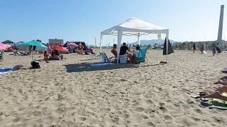 ???????? ????️☀️ ????️ HOT DAY in Spain | Alecante Beach | Walking tour | Spain Beach walk Bikini Paradise