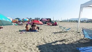 ???????? ????️☀️ ????️ HOT DAY in Spain | Alecante Beach | Walking tour | Spain Beach walk Bikini Paradise