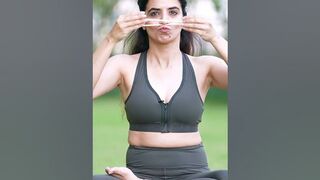 Face Stress Pose I Face Yoga To Relieve Stress With Chopsticks & Ice Globes I OnlyMyHealth