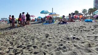 ???????? ????️☀️ ????️ HOT DAY in Spain | Alecante Beach | Walking tour | Spain Beach walk Bikini Paradise